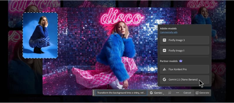 Photoshop Beta nâng cấp Generative Fill: Nhiều mô hình AI hơn, sáng tạo hơn