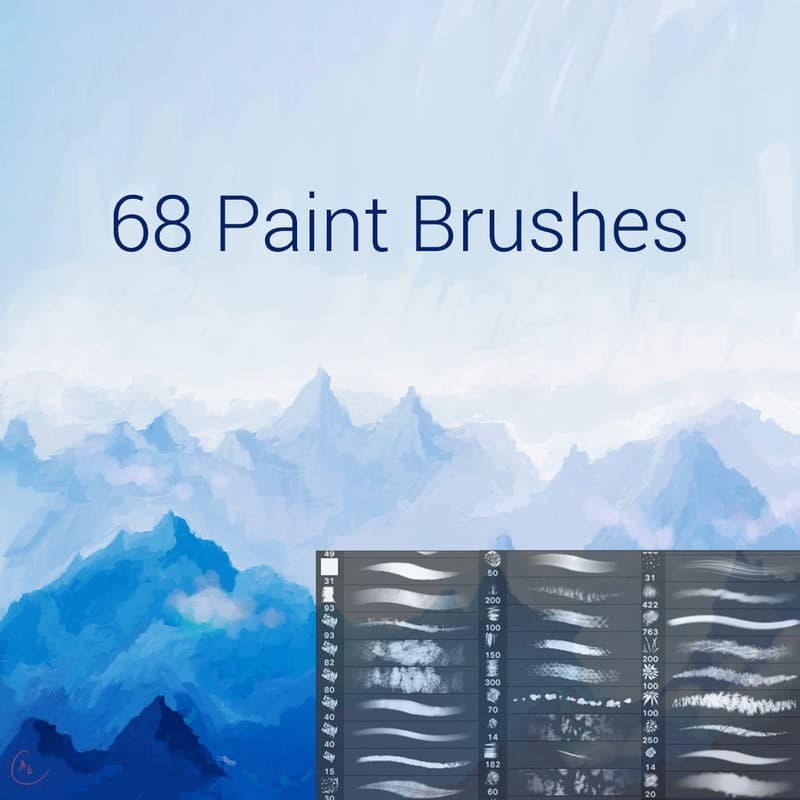 Chia sẻ bộ Paint Brush Photoshop đẹp – 68 Free Brushes
